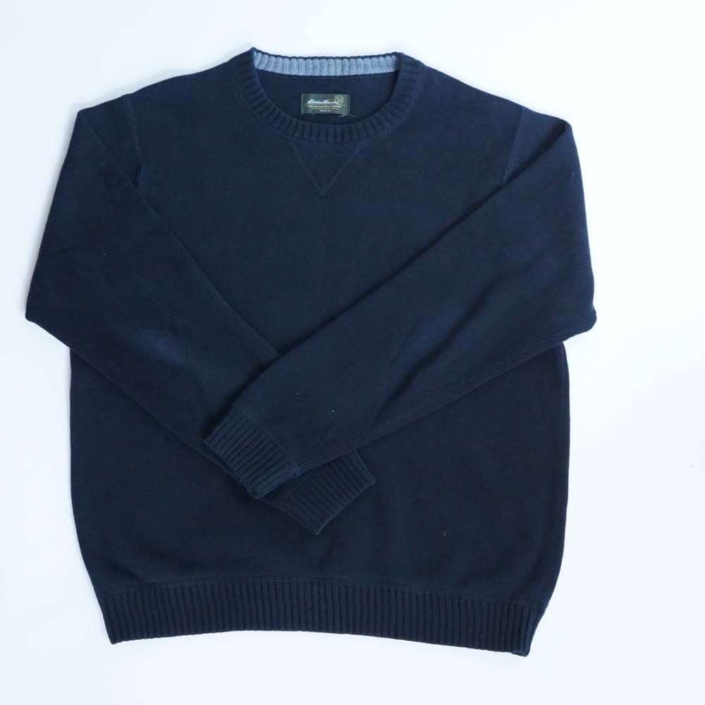 Men's Navy Sweater Eddie Bauder